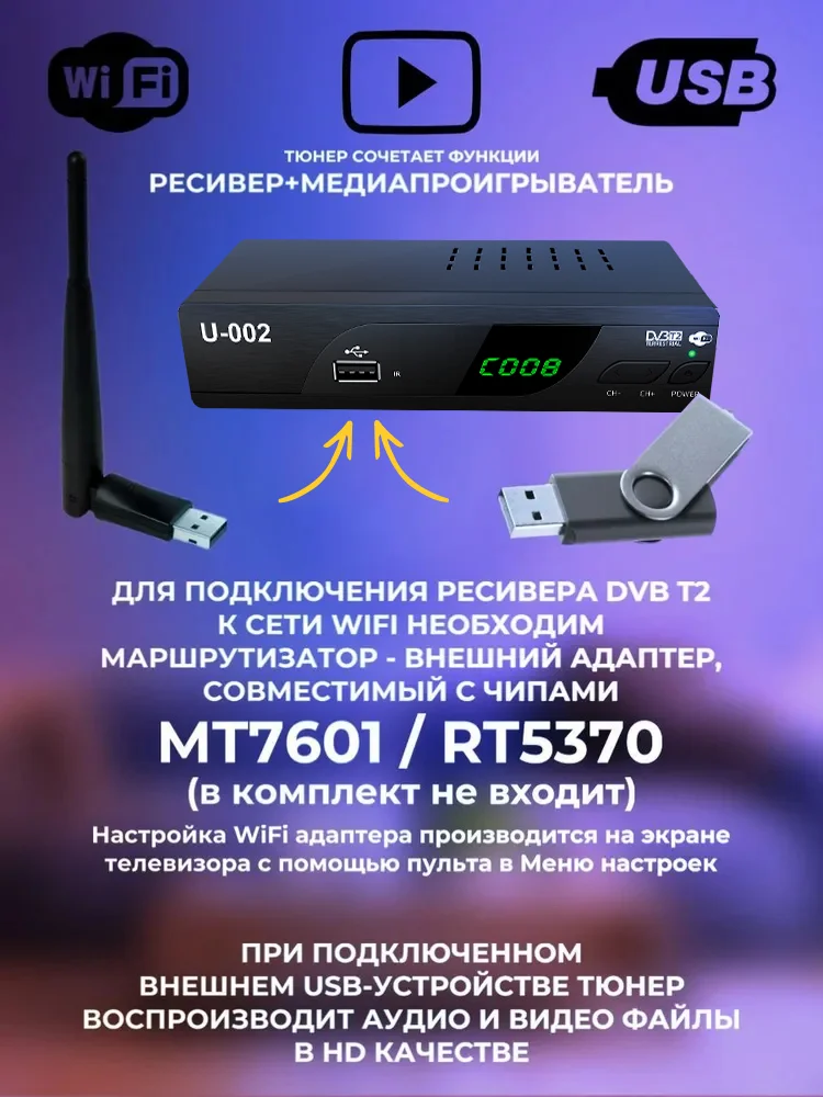 Receptor de TV Digital DVB-T2 HD 1080P sintonizador de TV 7 días gratis EPG PVR USB 2 en 1 Control remoto T2 TV Box para Europa - imagen 4