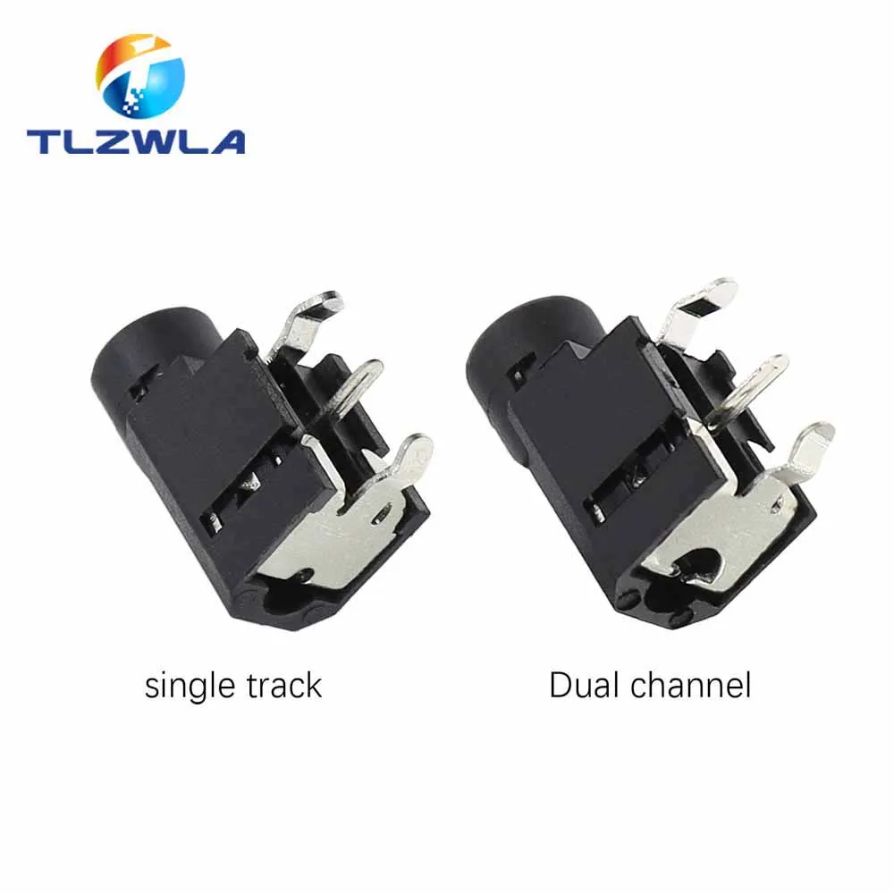 10 Uds PJ-314A 3,5 Mm doble canal, toma de auriculares de Audio estéreo PJ-314 conector de Audio mono canal de 3 pines - imagen 2