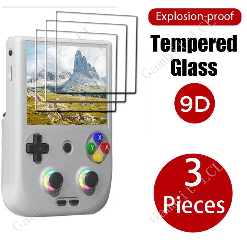 3 uds 9H HD vidrio templado para consola Anbernic RG406V Coopreme AnbernicRG406V RG405V RG 406V película protectora de pantalla para juegos
