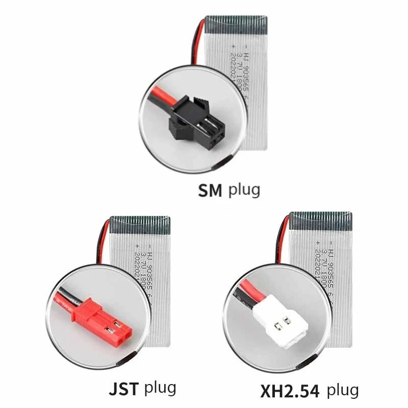 903565 3,7 V 1800mAh batería de polímero de litio recargable para modelo de avión Control remoto accesorios para drones juguetes RC - imagen 2