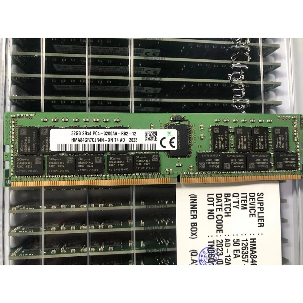 1 Uds 32GB 32G para SK Hynix RAM 2RX4 3200 PC4-3200AA DDR4 REG ECC HMA84GR7CJR4N-XN - imagen 4