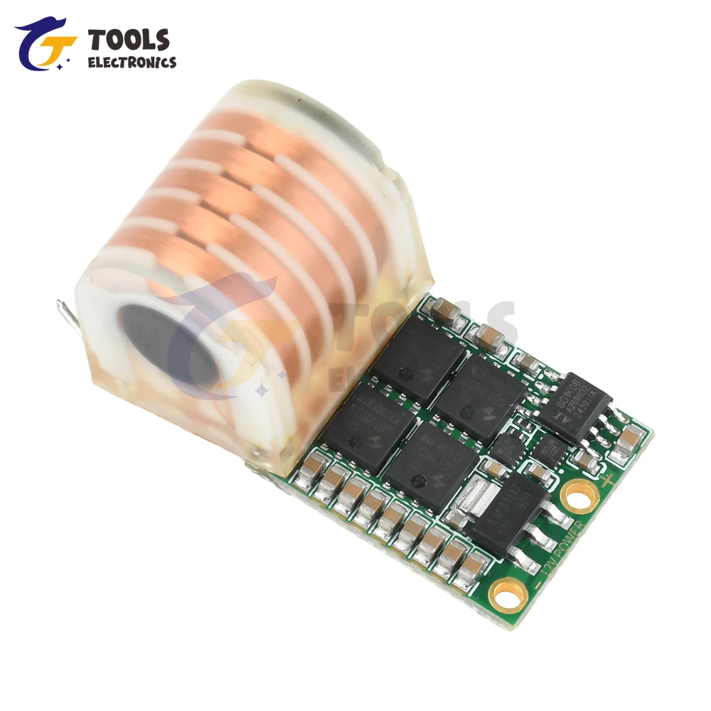 DC 9-12V a AC 20KV Bobina de refuerzo de CA de alta frecuencia Módulo de encendido de alto voltaje Generador de alto voltaje - imagen 5