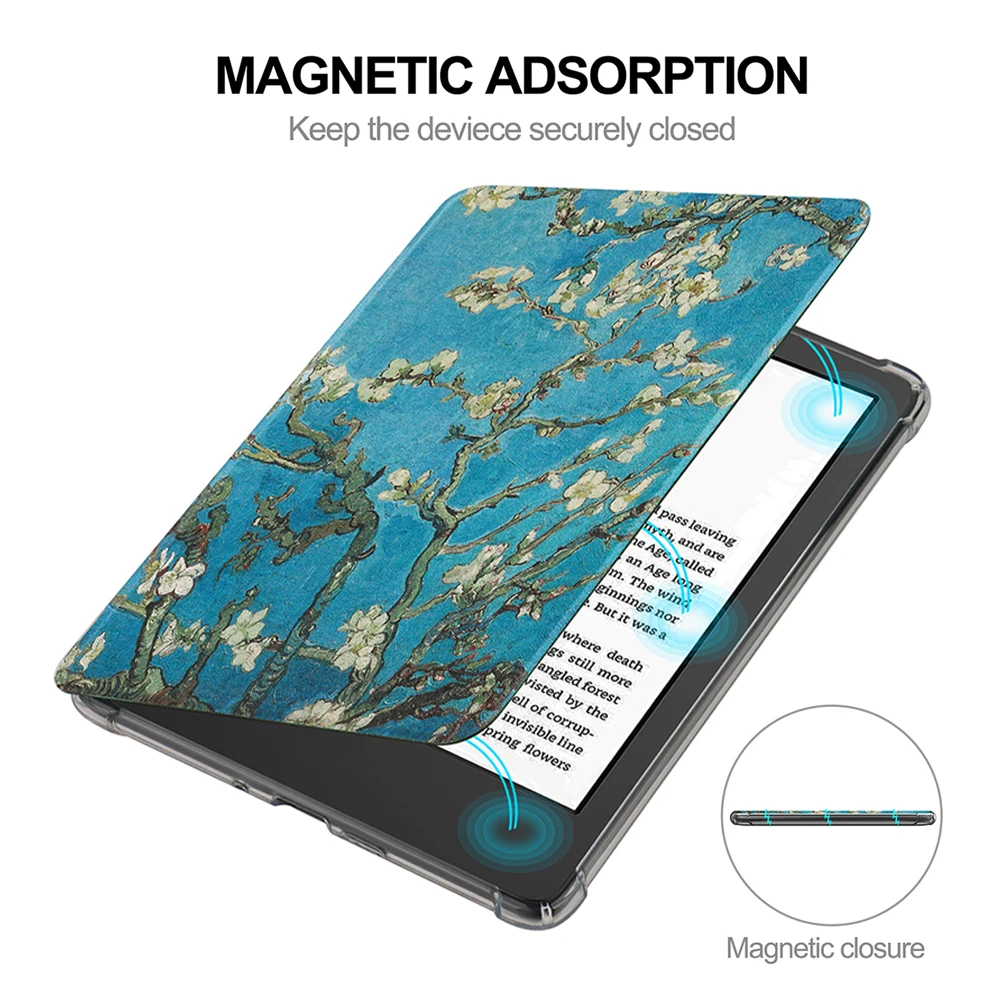 Funda transparente de TPU suave para Kindle Paperwhite Colorsoft 2024, 12. a generación, funda de 7 pulgadas, funda magnética - imagen 2