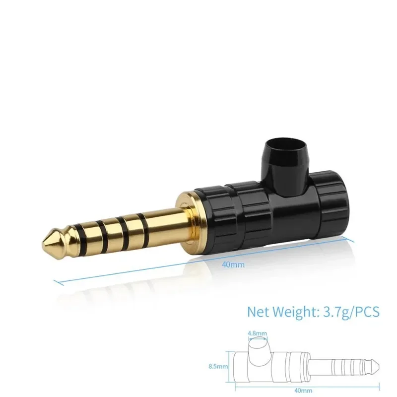 Conector de Audio macho de 4,4mm para NW-WM1Z/A, conector de cable de soldadura de 5 polos, adaptador de enchufe 4,4 para auriculares estéreo - imagen 4