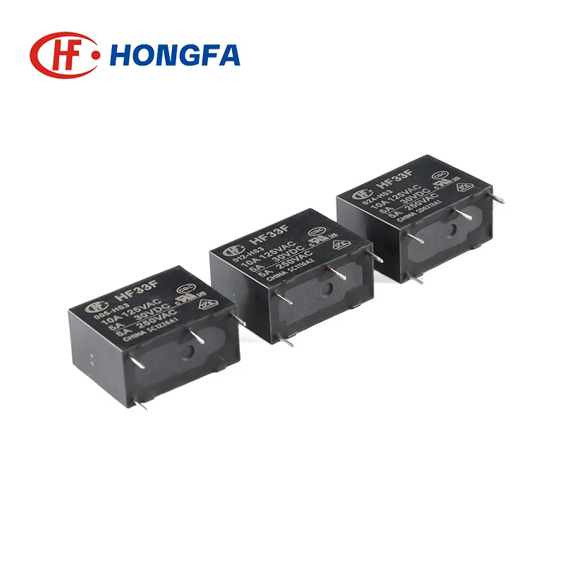5 uds nuevo relé HF33F JZC-33F-005 012 024-HS3 ZS3 HF33F-012-ZS3 4PIN 5PIN 5A 5V 12V 24V relés de potencia - imagen 2