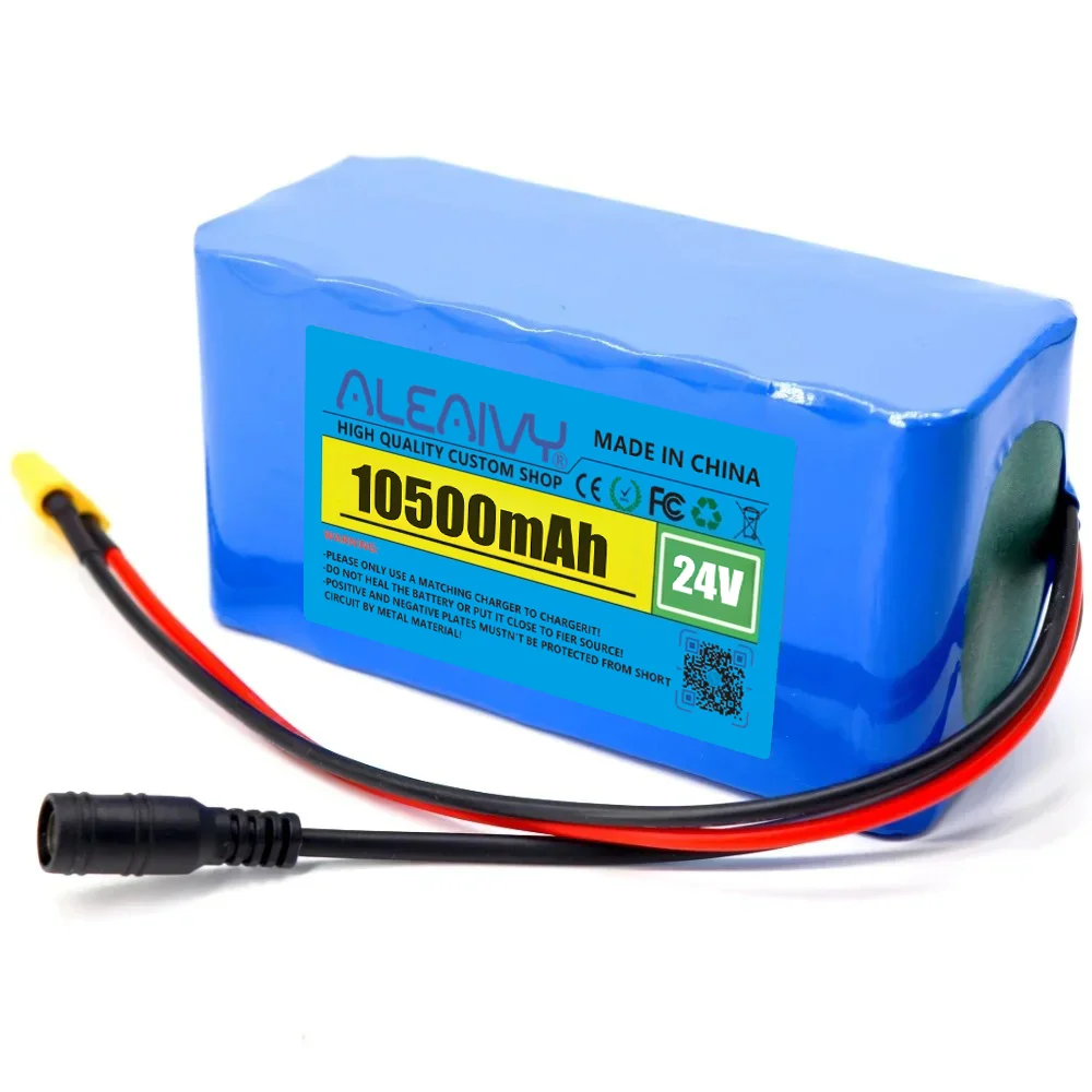 24V 10.5Ah 7S3P 18650 batería recargable 29,4V 10500mAh 250W de alta potencia para motores de silla de ruedas dispositivos de movilidad eléctrica