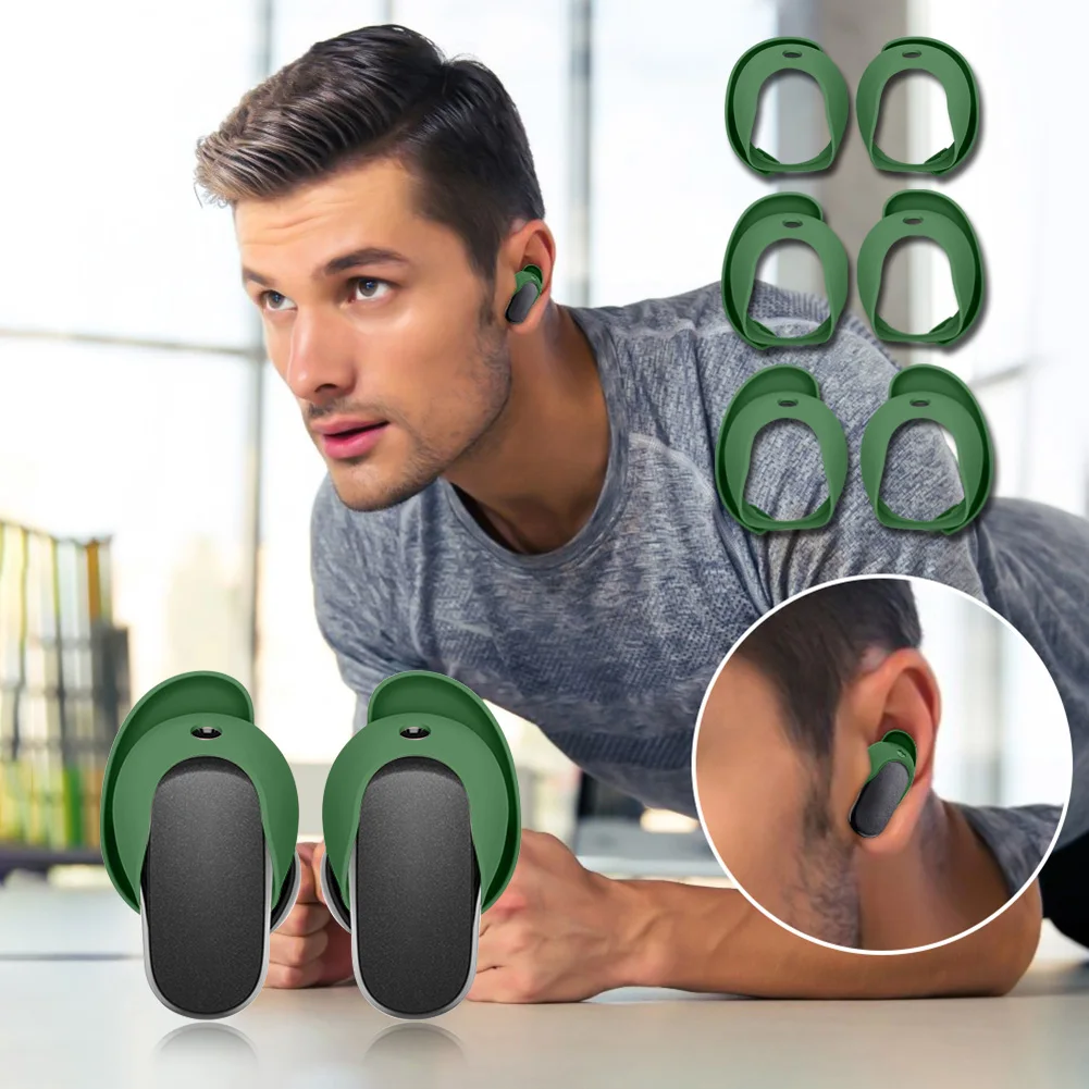 Fundas de silicona antideslizantes para los oídos, repuesto reutilizable y lavable para Bose QuietComfort, 3 pares - imagen 4