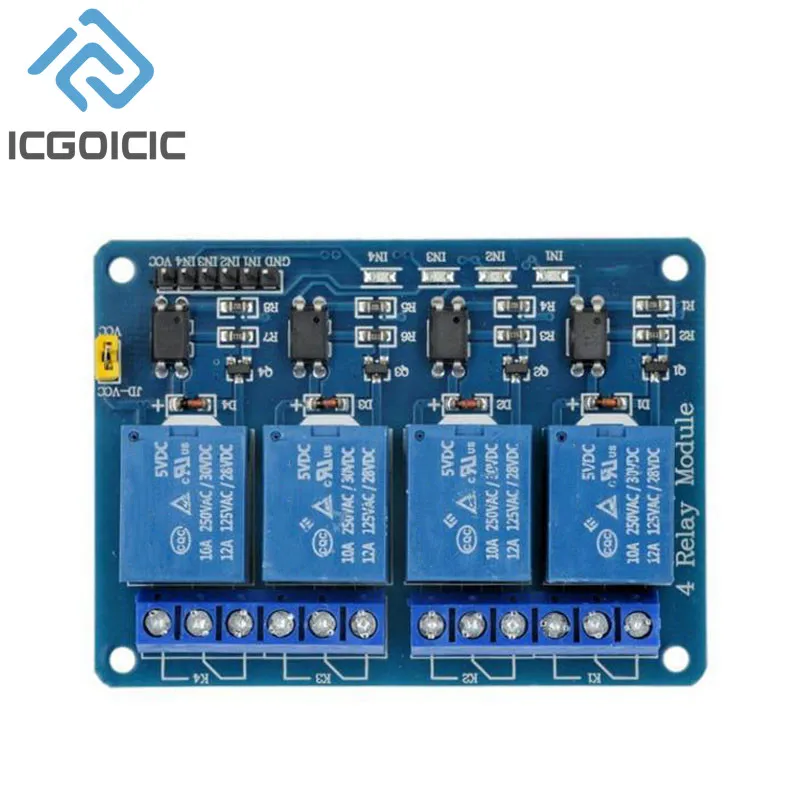 Módulo de relé de 5V 1, 2, 4, 6, 8 canales con optoacoplador KY-019 1/2/4/6/8 vías para Arduino - imagen 3