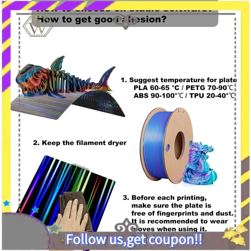 Nuevo Plataforma de impresora 3D H1H, hoja K1 K1C 235X235mm, placa de construcción lisa H1H, cama de impresión de acero con resorte