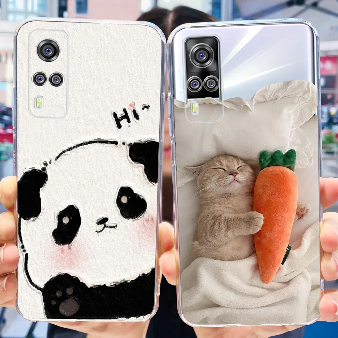 Para Vivo Y51 2020 funda V2030 elegante funda pintada suave funda de teléfono delgada para Vivo Y31 Y 33 53s VivoY31 VivoY33 V2057 Y53s 4G bolsas - imagen 4