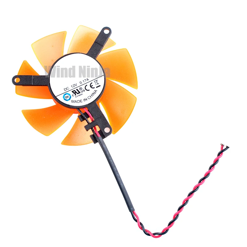 Ventilador de refrigeración PLD05010S12L, FD125010-SH2 de 47mm de diámetro, agujero de paso de 39mm, CC de 12V, para tarjeta gráfica de aluminio, disipador de calor GT220 GTS210 - imagen 2