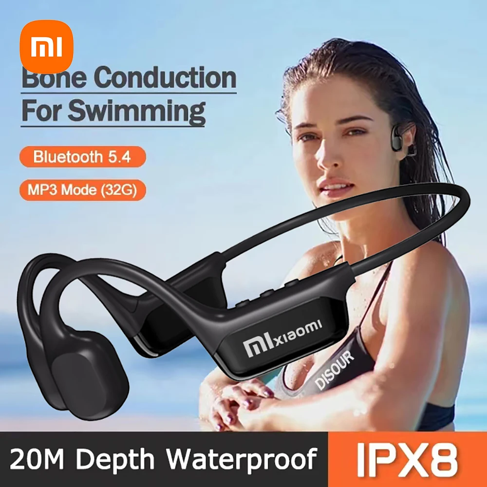 Xiaomi IPX8 impermeable natación conducción ósea auriculares Bluetooth bajo auriculares inalámbricos reproductor de MP3 ciclismo Fitness auricular - imagen 2