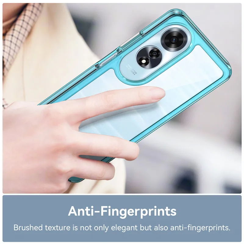 Funda para OPPO A60 4G, carcasa de TPU, borde acrílico, protector de parachoques, protector trasero, Funda de teléfono para OPPO A60 - imagen 4