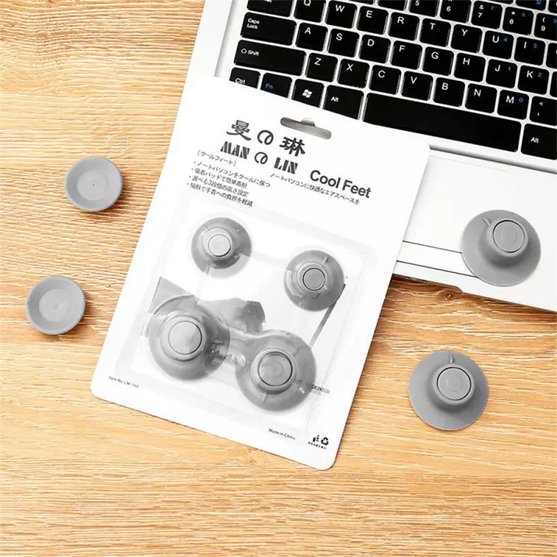 Alfombrilla antideslizante con pies de refrigeración para ordenador portátil, almohadilla de reducción de calor, soporte para escritorio - imagen 2