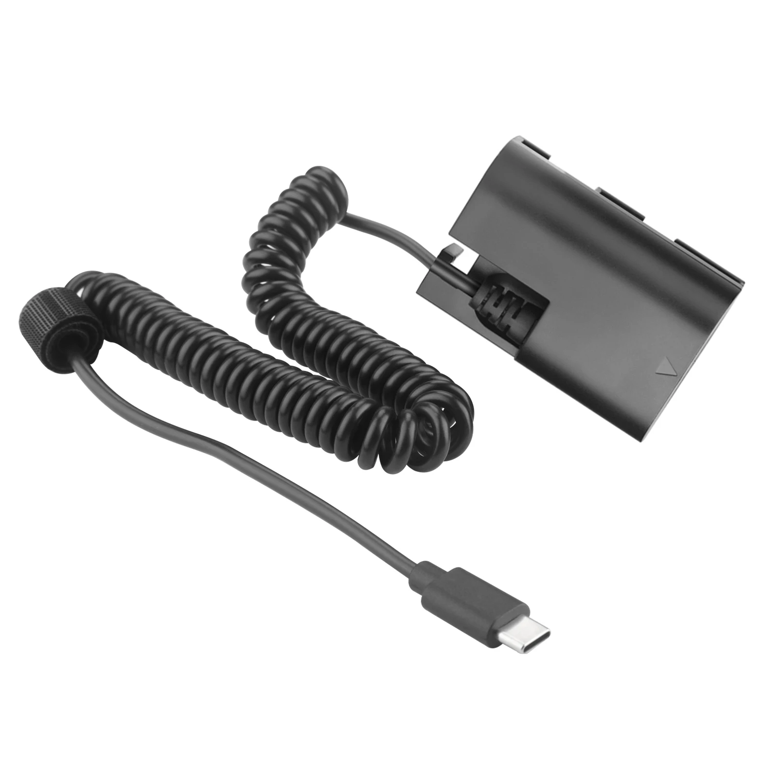 Adaptador de corriente de batería ficticia LPE6NH de USB-C a LP-E6NH, para cámara Canon EOS R5, R6, 5DS R, 7D, 6D, 5D3, 5D4, 90D, 80D, 70D, 60Da - imagen 2