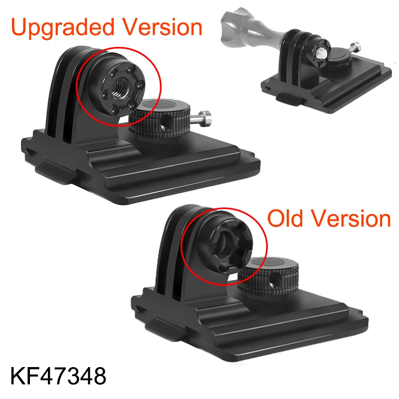 Casco de montaje fijo de aluminio, adaptador de soporte de Base NVG de 3 orificios para GOPRO Hero 13, 12 Session, Sjcam, EKEN, Video de acción, Cámaras Deportivas - imagen 5