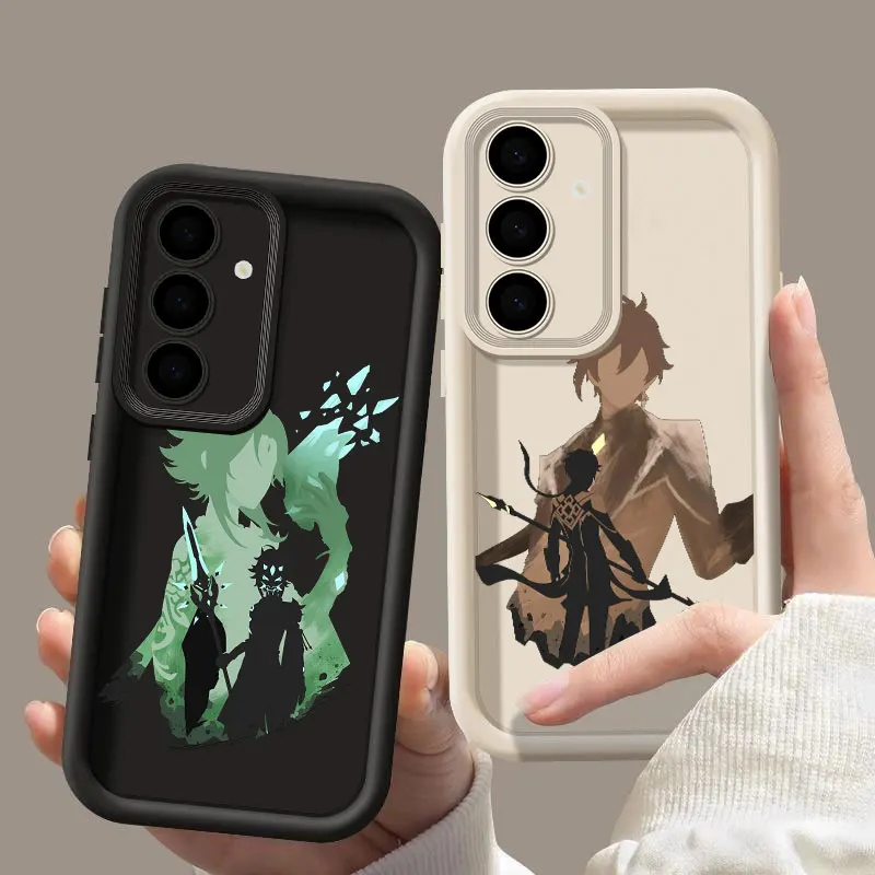 Genshin Impact Anime juego caliente S24FE Funda de teléfono para Samsung S25 S24 S23 Ultra 5G S22 S20 Plus S21 FE Funda Galaxy S25Ultra Funda - imagen 2