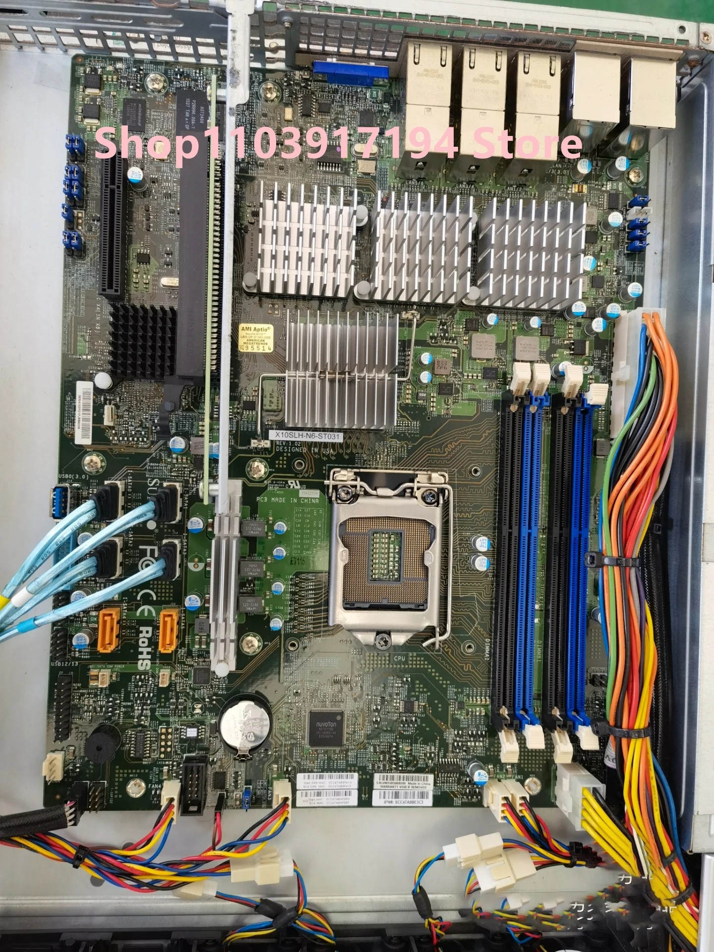 Placa base X10SLH-N6-ST031 para servidor Supermicro, sistema Barebone - imagen 5