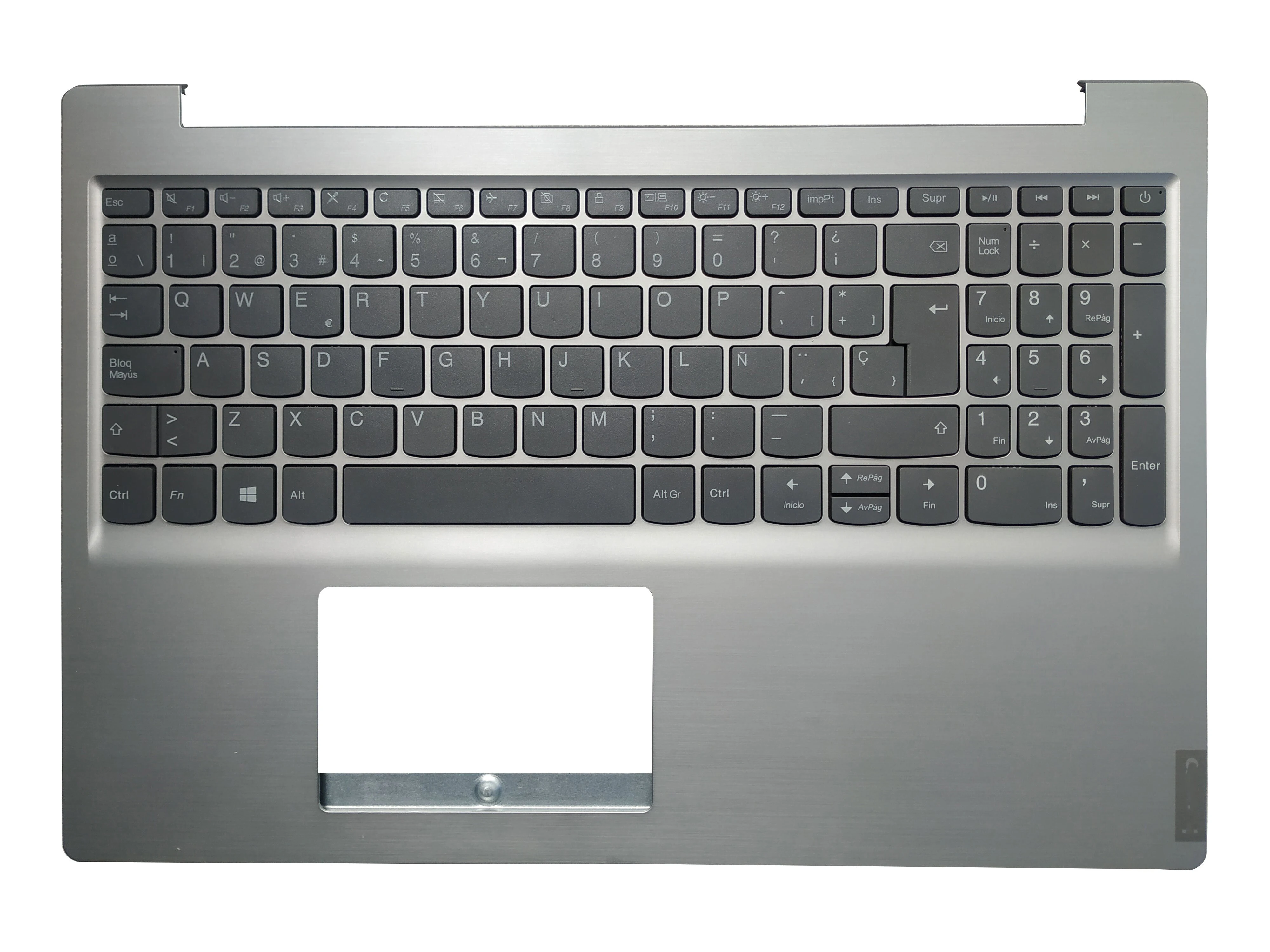 Teclado español para Lenovo IdeaPad 340C-15, S145-15, IWL, IGM, AST, API, IKB, IIL SP, con reposamanos, cubierta superior/Base inferior