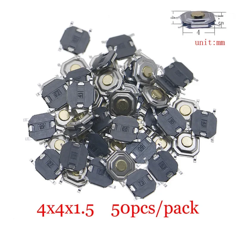 Microinterruptor surtido de pulsadores, interruptores táctiles, interruptor de hoja de reinicio, teclas de control remoto de coche, microinterruptor de botón - imagen 5