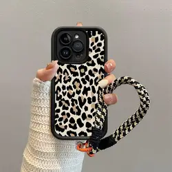 Google Pixel Funda Leopardo Silicona Suave con Correa Protectora