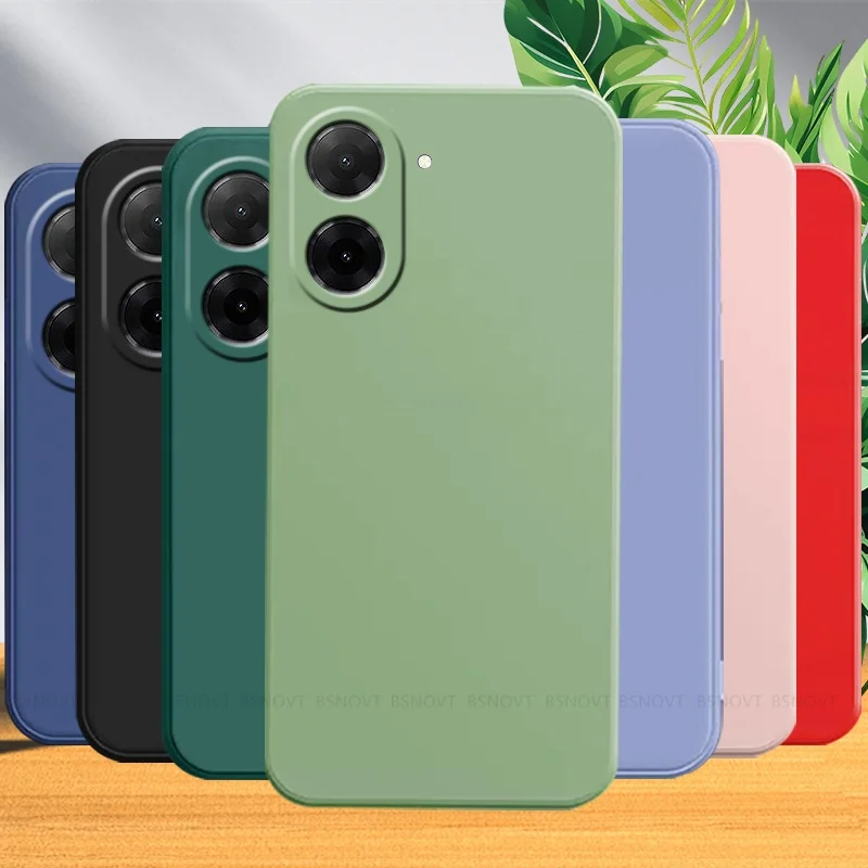 Para Redmi A5 funda Xiaomi Redmi A5 Capas a prueba de golpes teléfono parachoques trasero Original silicona líquida Fundas cuadradas Redmi A5 A 5