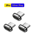 3Pcs Plug Silver