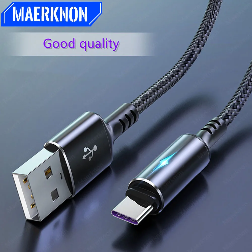 Cable USB tipo C 5A, Cable de datos para cargador de teléfono Micro USB de carga rápida para Samsung, Xiaomi, Huawei, Oneplus, Cable USB C de carga rápida