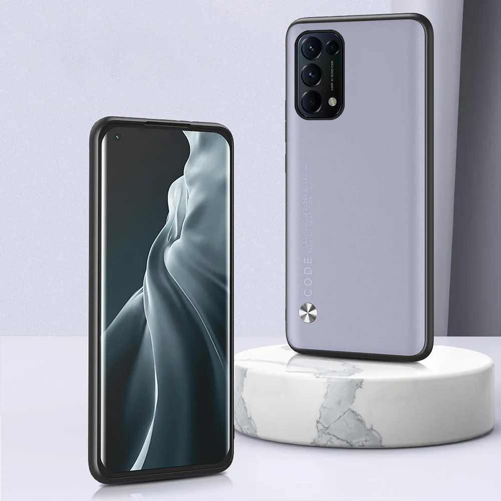 Funda de cuero de lujo para teléfono, carcasa para OPPO Reno 5 Pro Plus Find X2 X3 Pro Lite Neo K7X Realme 7 8 5G GT Neo Q2 Q3 X7 Pro Ultra V5 - imagen 3