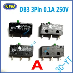 Microinterruptor DB3 3 pines - Contacto dorado 0.1A250VAC