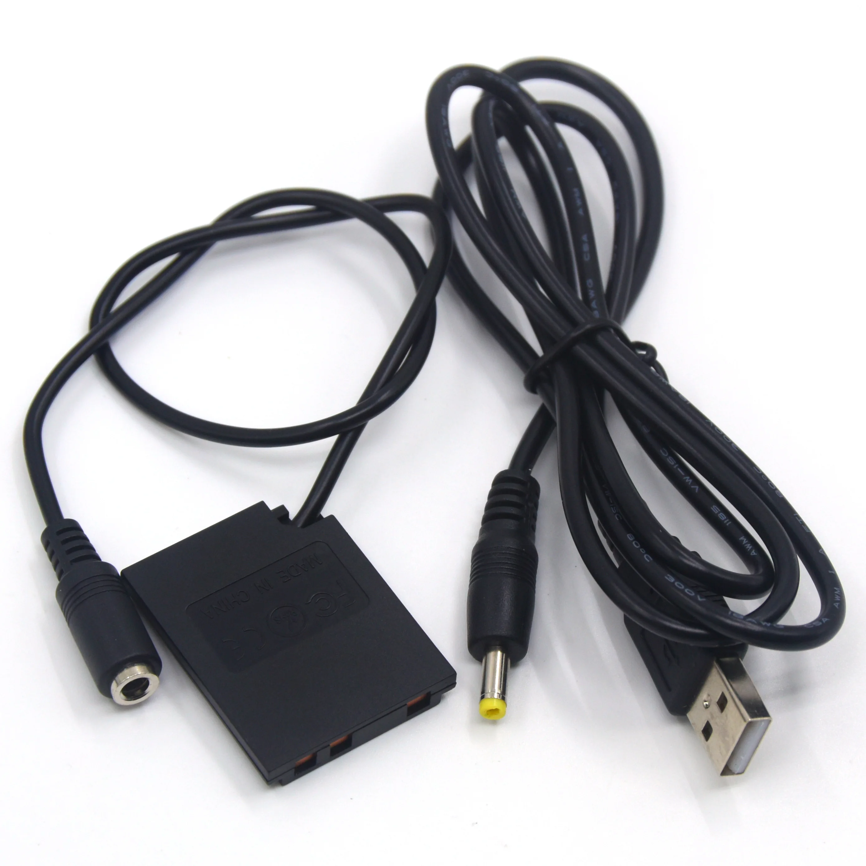 Cable USB Power Bank a 4017 + Li40B Li42B batería simulada CP-45 acoplador CC para Pentax D-Li63 Fuji NP45 Nikon EN-EL10 KLIC-7006 - imagen 3