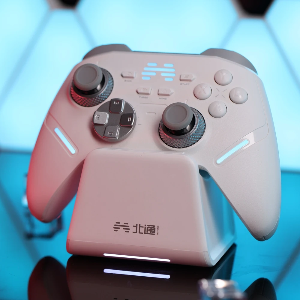 Controlador de juego inalámbrico BEITONG Kunpeng 40/KP40 Elite, tres modos, Joysticks TMR activadores Gamepad para PC Nintendo Switch móvil