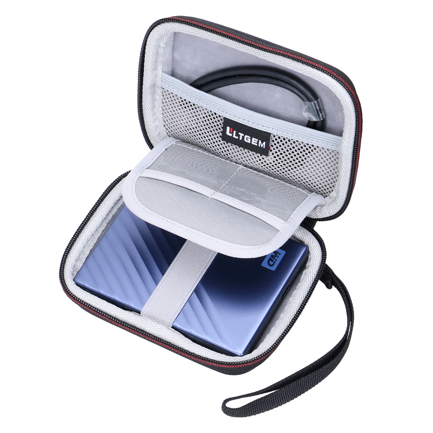 Estuche para disco duro para WD 4TB My Passport Ultra WDBPMV0040BSL Bolsa de transporte de almacenamiento para accesorios de disco duro (solo bolsa) - imagen 5