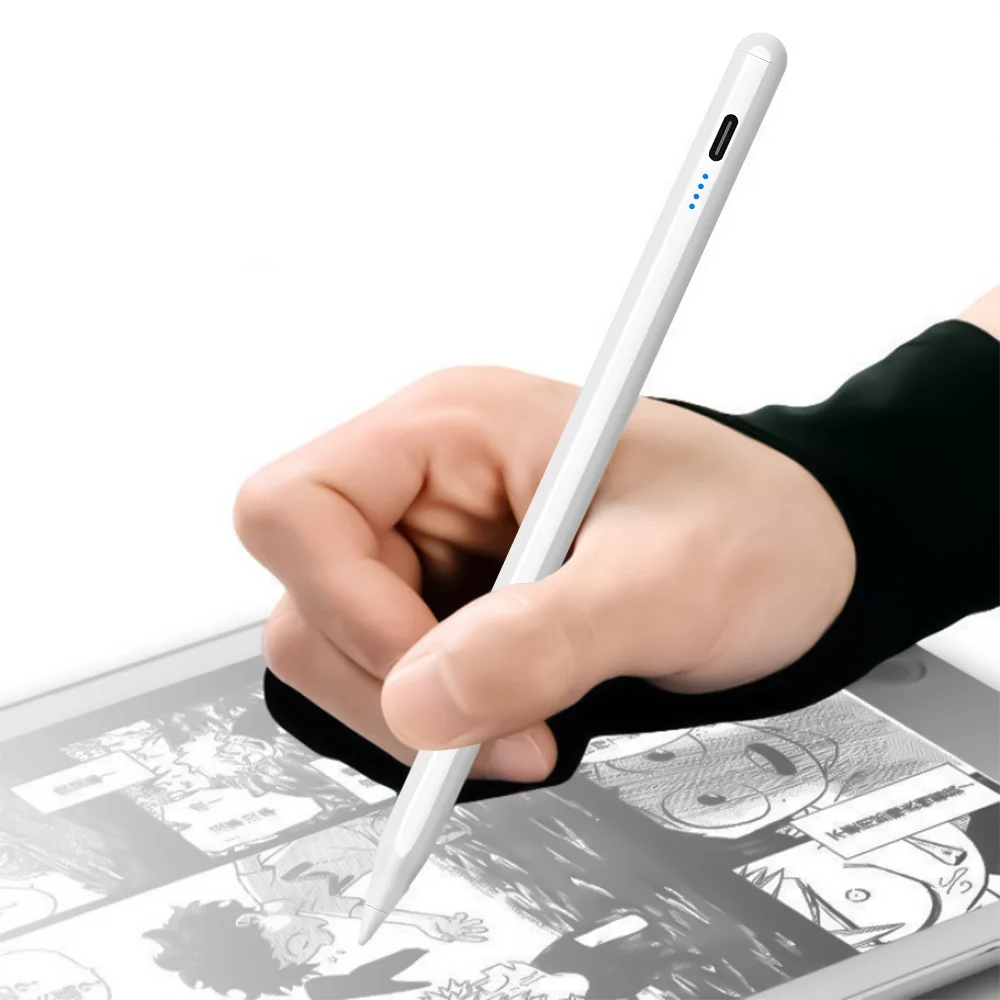 Guantes antitáctil para pintar a mano de dos dedos, para tableta, tablero Digital, pantalla táctil, dibujo, pintura al óleo antiincrustante, suministros de arte - imagen 4