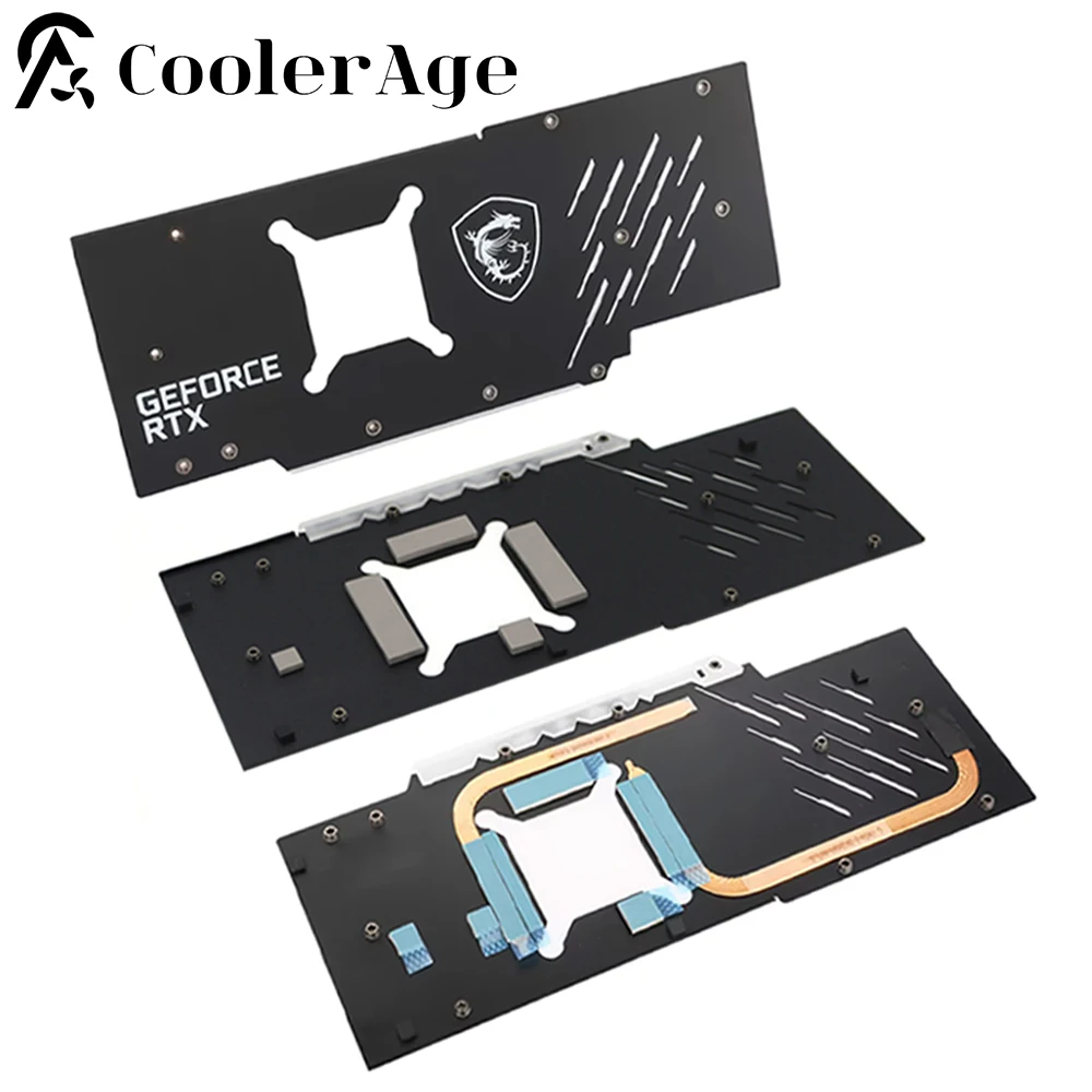 Nueva placa posterior de repuesto de tarjeta gráfica Original para MSI RTX 3070Ti 3080 3080Ti 3090 Gaming X Trio tarjeta de vídeo Backlane - imagen 2