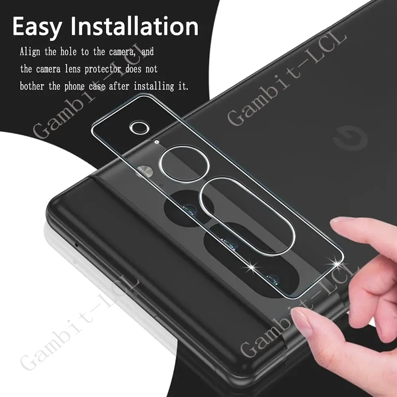 Lente de cámara Integral 3D para Google Pixel 8A, vidrio templado en Pixel8Pro Pixel8 8Pro, película protectora de pantalla trasera - imagen 3