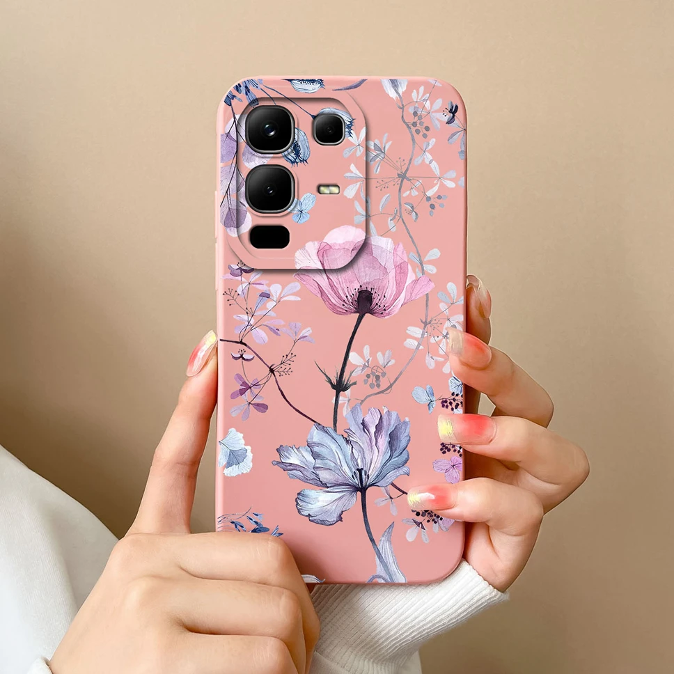 Funda de teléfono para Infinix Note 50 Pro Plus, funda bonita con flores, Capa para Infinix Note 50X, Fundas protectoras ligeras - imagen 5