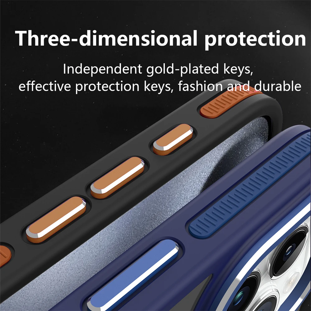 Funda magnética antideslizante mate de lujo a prueba de golpes para iPhone 17 16 Pro Max 15 14 13 12 Magsafe cubierta translúcida de carga inalámbrica - imagen 5