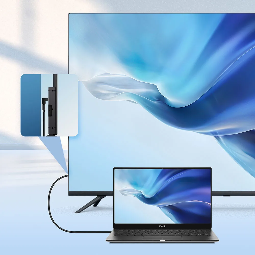 Adaptador DisplayPort 1.4 4K - Ángulo recto - imagen 2