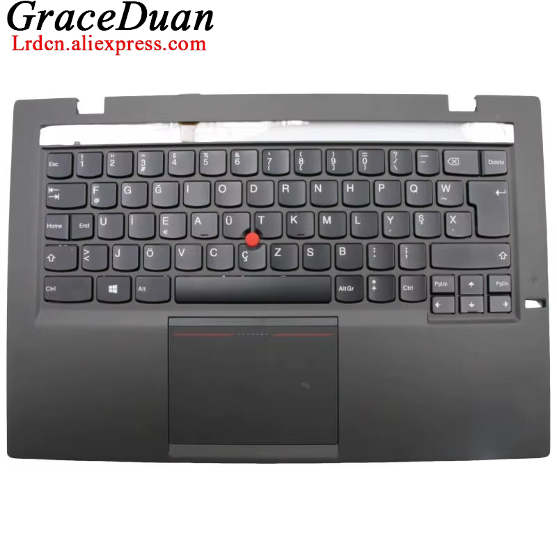TUF turco negro teclado superior cubierta de reposamanos para Lenovo Thinkpad X1 Carbon 2nd Gen2 G2 04X6597 00HM035