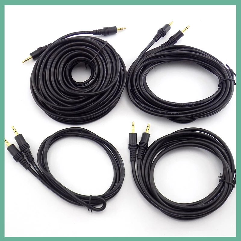 1,5/3/5/10/15/20M 3,5mm Cable de extensión de Audio estéreo macho a hembra para auriculares TV ordenador portátil MP3/MP4 auricular B6 - imagen 2