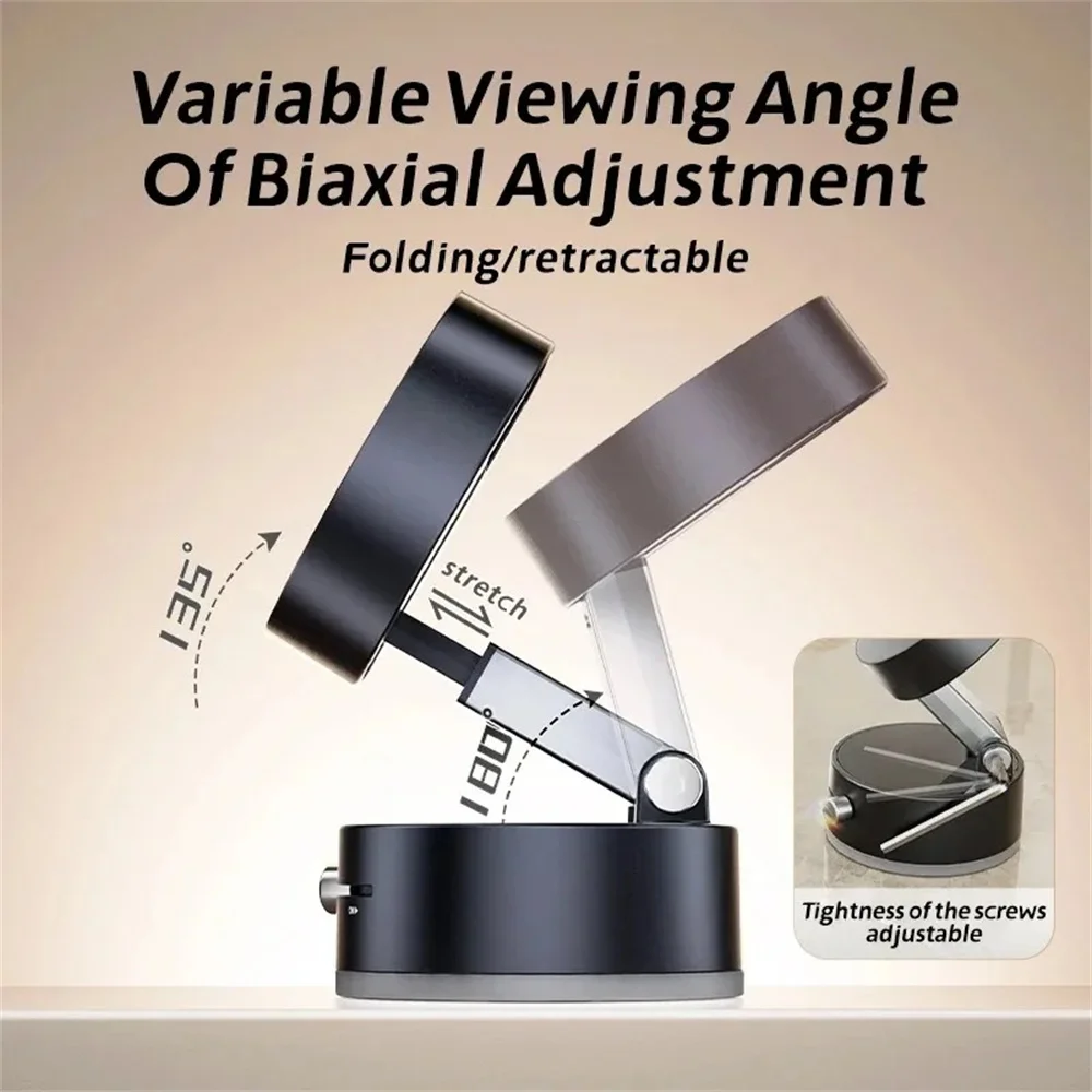 360 °   Soporte magnético para teléfono con ventosa de doble cara, soporte para salpicadero de coche, soporte para teléfono plegable de escritorio - imagen 4