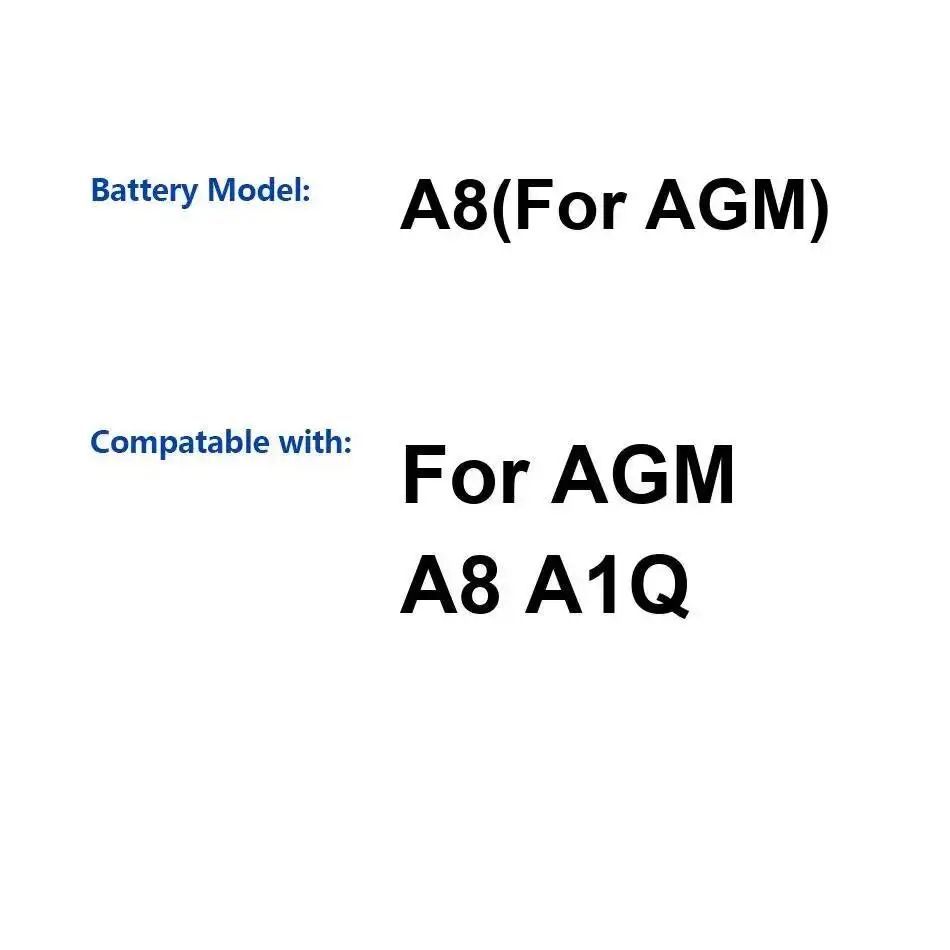 Batería confiable 4050Mah del teléfono móvil del reemplazo para Agm A8 A1Q - imagen 3