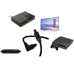 Cable Óptico Toslink Ángulo Recto – Blu‑ray, Xbox y Barra de Sonido