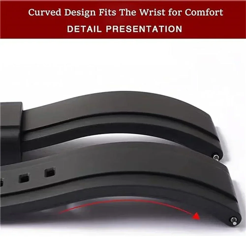 Correa de diseño de 20mm y 22mm para Huawei GT 5 4 2 2e 3 Pro, pulsera de silicona para Galaxy watch 7/ 6/4/3/5 pro Garmin Xiaomi Amazfit - imagen 3