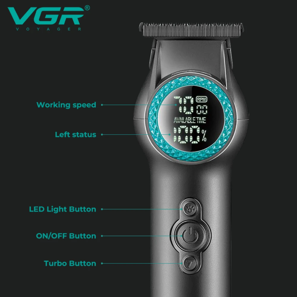 VGR V-990 Cortapelos Profesional Recargable Inalámbrico - imagen 4