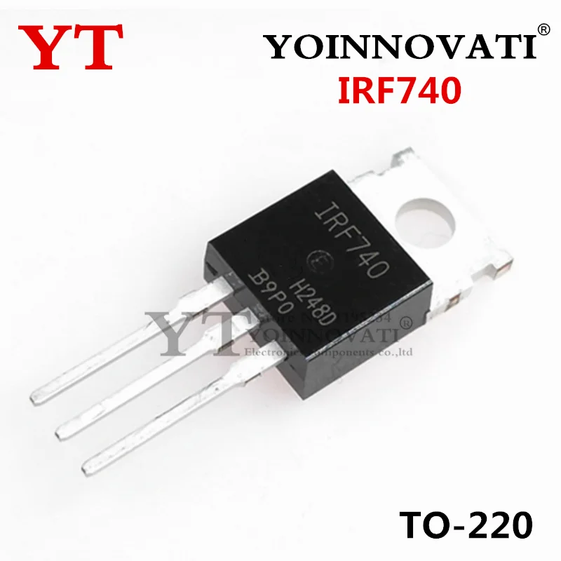 Kit surtido de transistores Mosfet de 10 tipos, 50 Uds. IRF640 IRF740 IRF830 IRF840 IRF530 IRF630 IRF820 IRF3205 IRFZ44 IRF9540 TO-220 - imagen 5