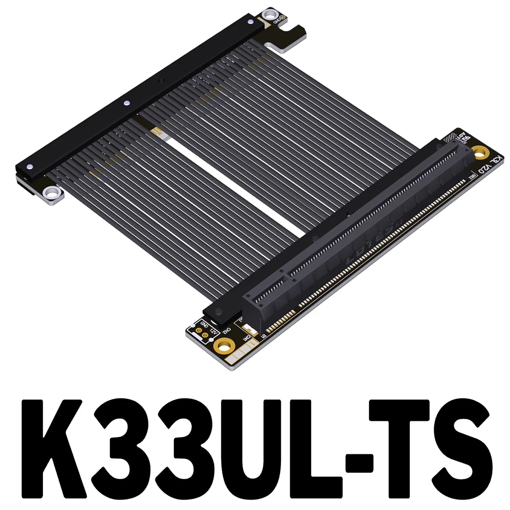 Cable de extensión de gráficos PCIe 5,0 x16 Gen5 Compatible con chasis A4 ITX para NVIDIA RTX50 para Cable de extensión GPU AMD RX90xx Series - imagen 3