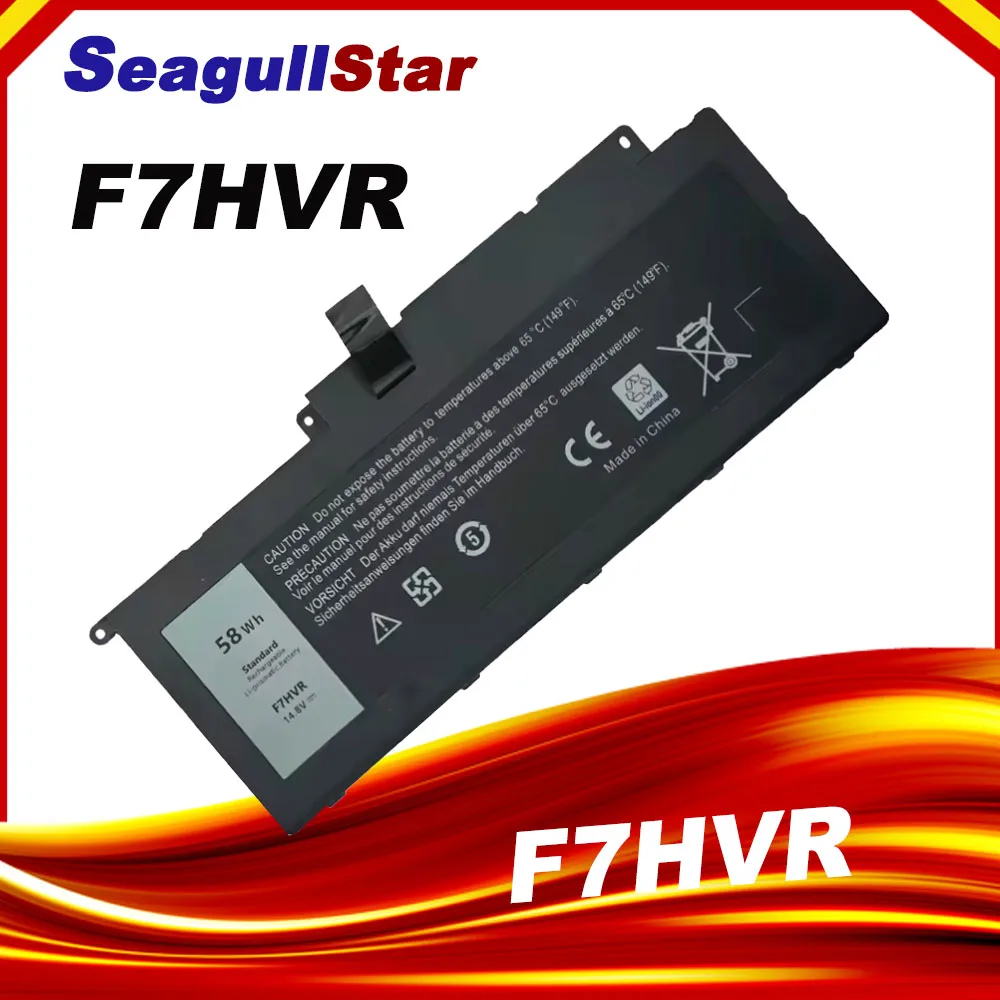 Reemplazo de batería de ordenador portátil F7HVR para Dell Inspiron 17 7737 15 7537 Series G4YJM 062VNH T2T3J Y1FGD