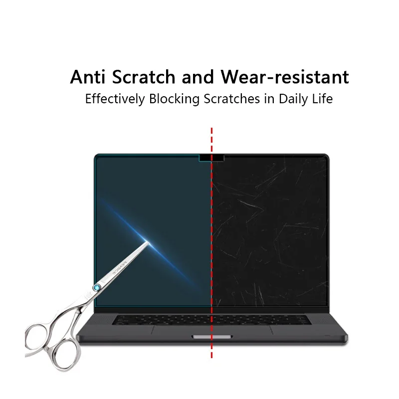 Protector de pantalla de protección ocular para Macbook Air 13 13,6 15,3 M2 Pro 14 16 2023 antideslumbrante antiluz azul mate película para ordenador portátil PET - imagen 5